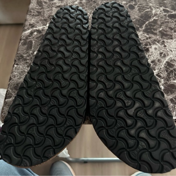 Birkenstock Zurich Black Suede Slip-On Sandals - Picture 7 of 8